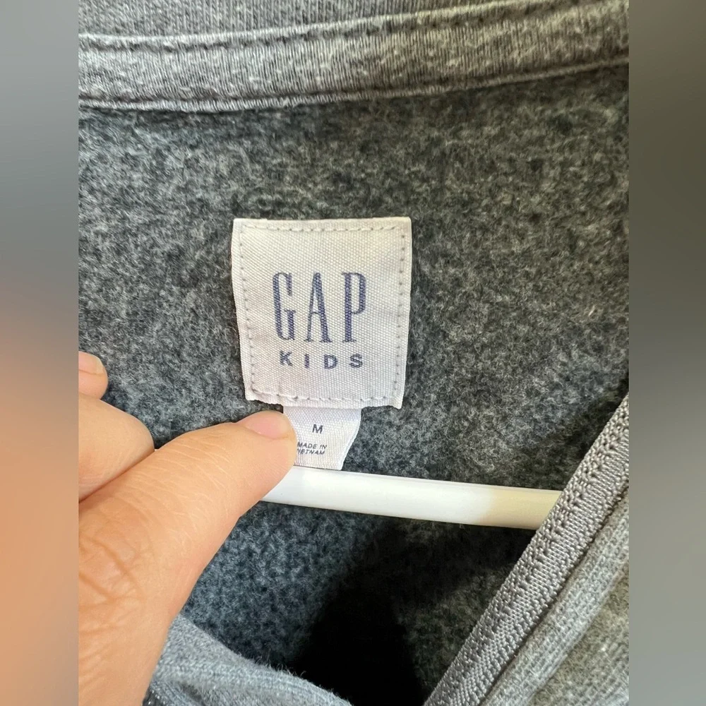 Boys Gap grey‎ quarter zip up sweater size M